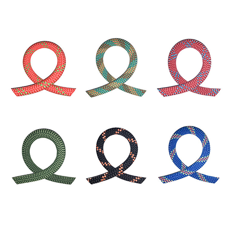 10 mm 2200 kg nylonflätat rep för flykt, brandöverlevnad, säkerhetskopiering, klättring, vandring, räddning