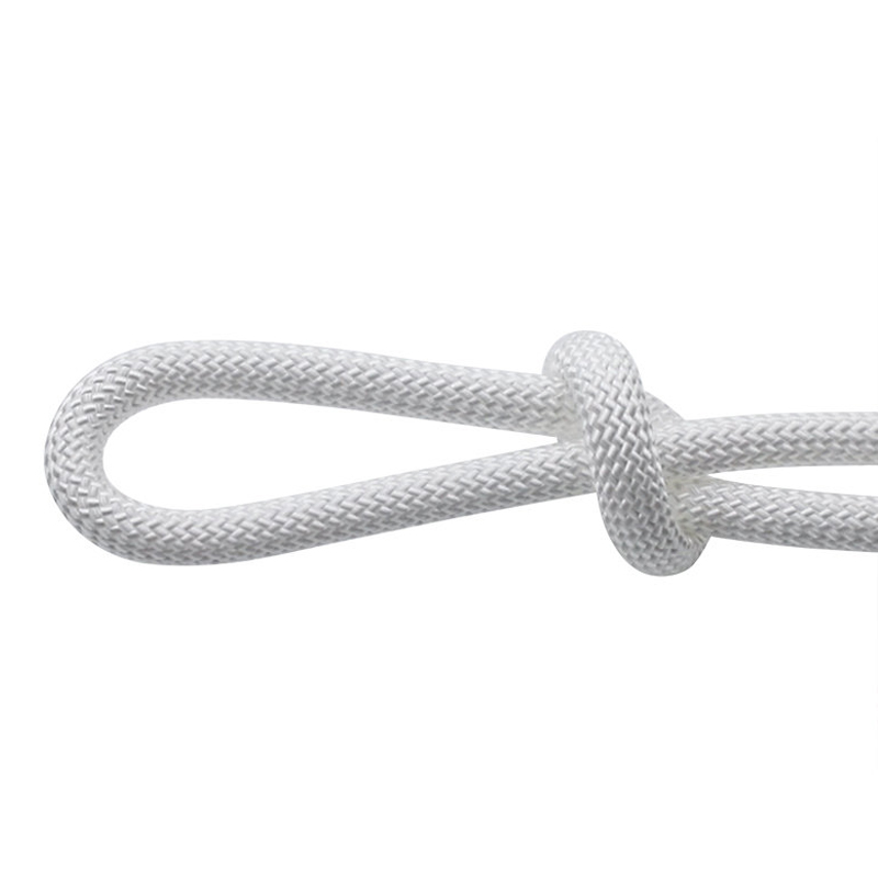 8mm Chemical Resistance Low Stretch PP flätat rep i solid vit