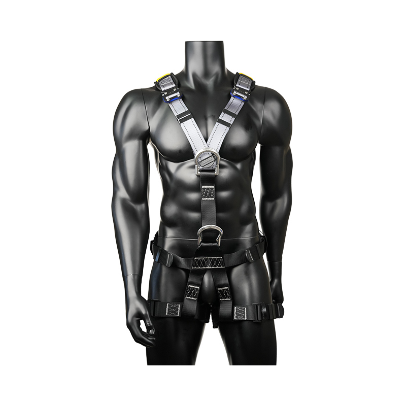 KA14-1 Klättersele med 5 aluminium D-ringar, 2 snabbspännen EN361