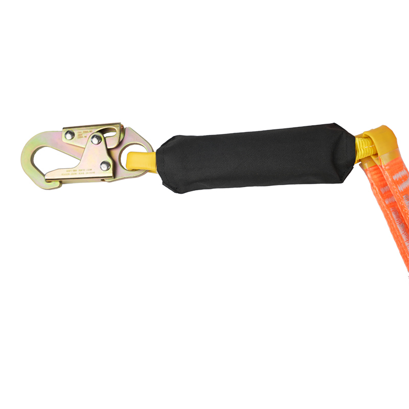 L19 Fallskydd dubbel säkerhetslina med tjocka band och ANSI-krokar