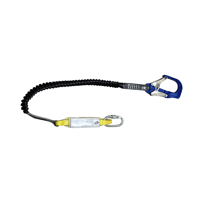 LS10 Elastic Single Fall Arrest Lanyard med aluminiumkrok