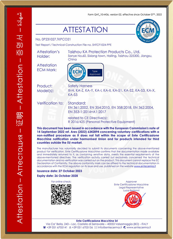 Taizhou KA Protection Products Co., Ltd.